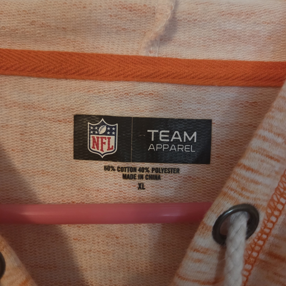 Women's Orange Zip-Up Hoodie - Picture 2 of 7